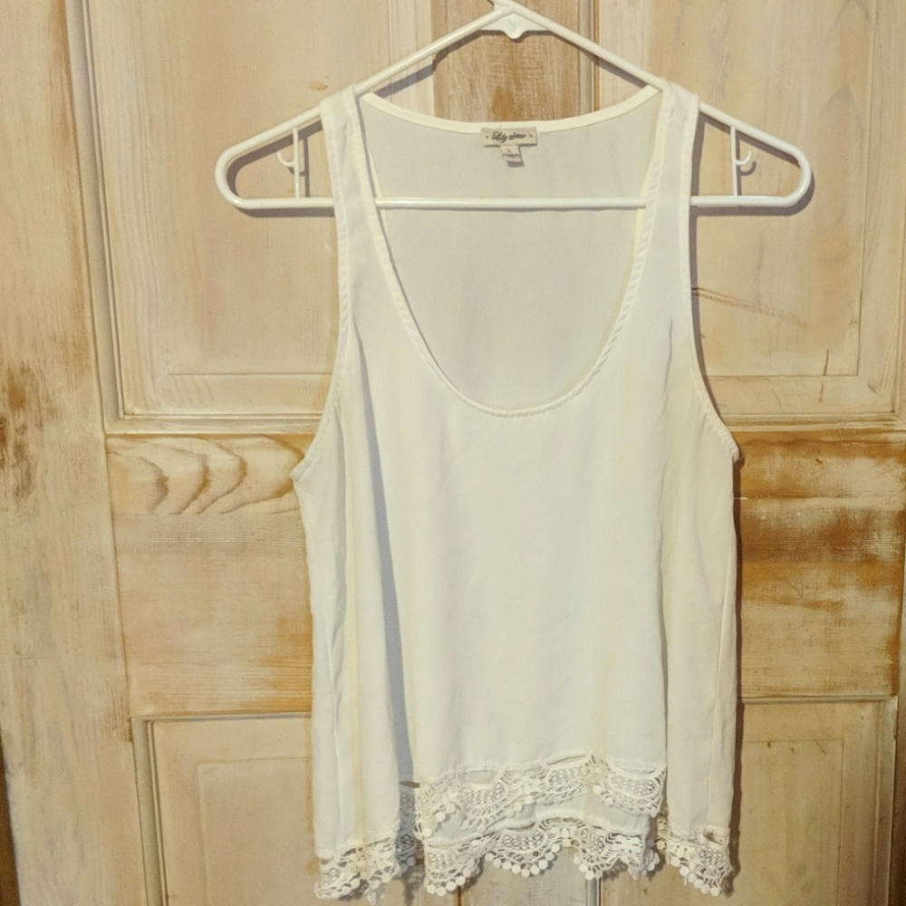 Lacy trim blouse